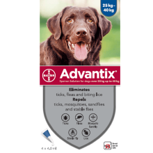 Advantix For Dogs - Big Dogs Over 25kg - 1 Pipette