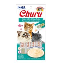 Churu Chicken Puree with Crab Rewards for Cats, 4×14g