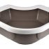 Corner Open Cat Toilet Litter Box With Frame 52x50x14 cm