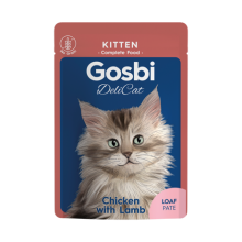 Gosbi Delicat Chicken&Lamb Loaf Pate Kitten Cats 70g