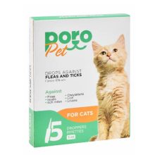 Poro Pet Flea and Tick Solution for Cats 1 Pipette