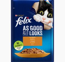 PURINA FELIX As Good as it Looks With Chicken in Jelly Wet Cat Food Pouch 85g