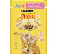 Purina Friskies Kitten Chicken Chunks in Gravy Wet Cat Food Pouch 85g