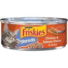 PURINA FRISKIES Savory Shreds Chicken & Salmon in Gravy Wet Cat Food 156g