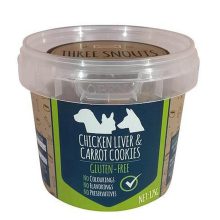 Three Snouts Chicken Liver & Carrot Cookies 125g