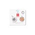 WAUDOG Smart ID metal pet tag with QR-passport, "Avocado 2" - 0625-0211