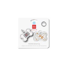 WAUDOG Smart ID metal pet tag with QR-passport, "Corgy" - 0640-0212
