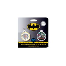 WAUDOG Smart ID metal pet tag with QR-passport, "Crazy love" -0625-1007