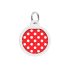 WAUDOG Smart ID metal pet tag with QR-passport, "Polka dots" -0625-0208