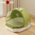 "Cat litter Box Material:Plastic Size:54*46*43CM Color: Blue - Green - Yellow"
