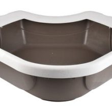 Corner Open Cat Toilet Litter Box With Frame 52x50x14 cm