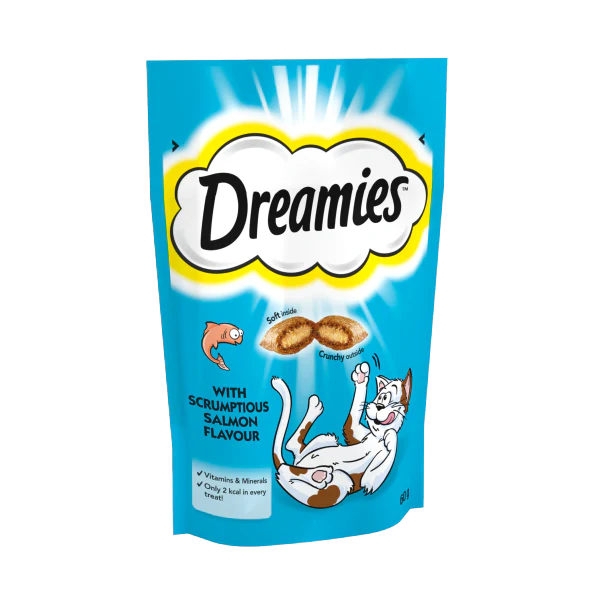 Dreamies Cat Treat With Savoury Salmon 60g