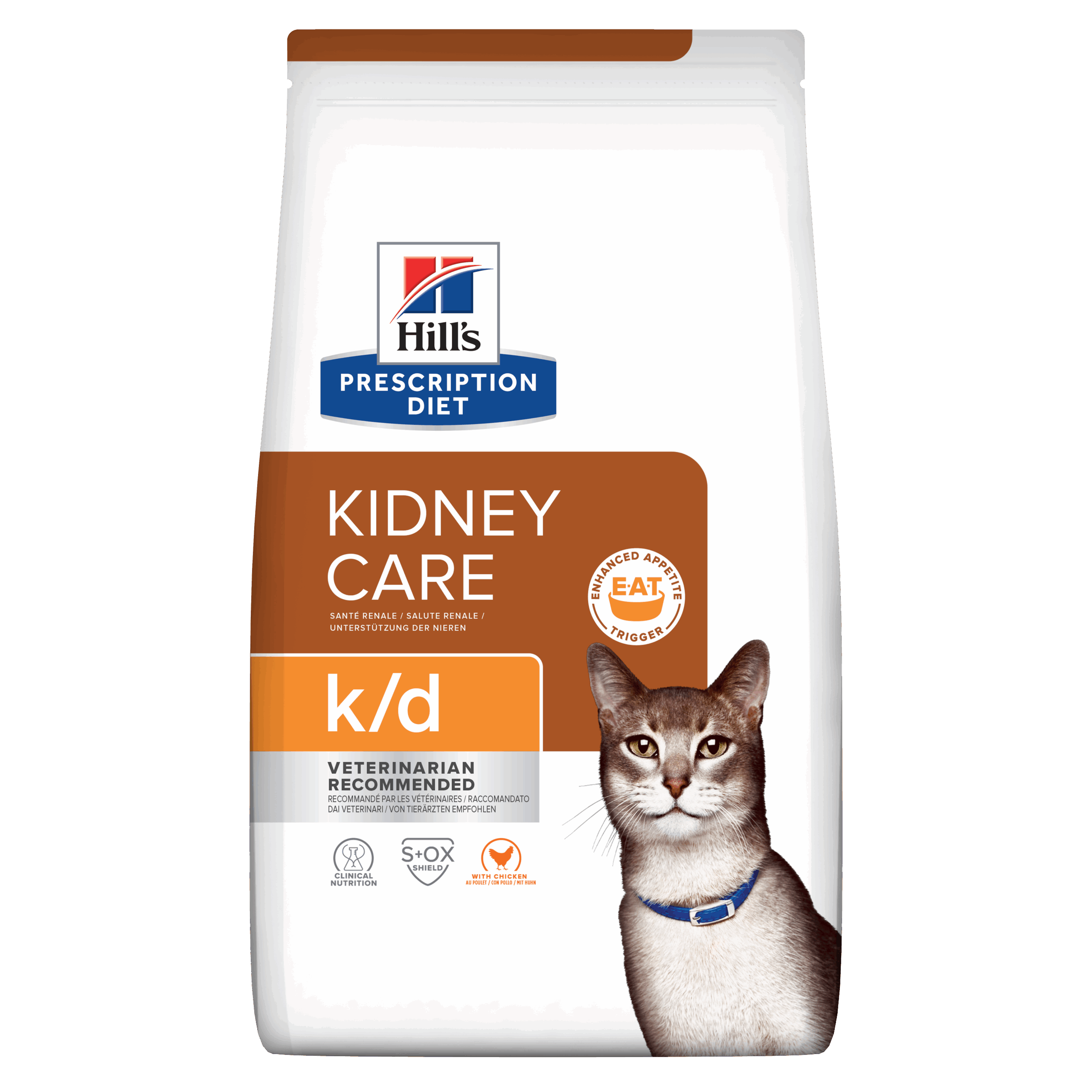 Hill's Veterinary K/D Kidney Care Dry Cat Food with Chicken 3kg