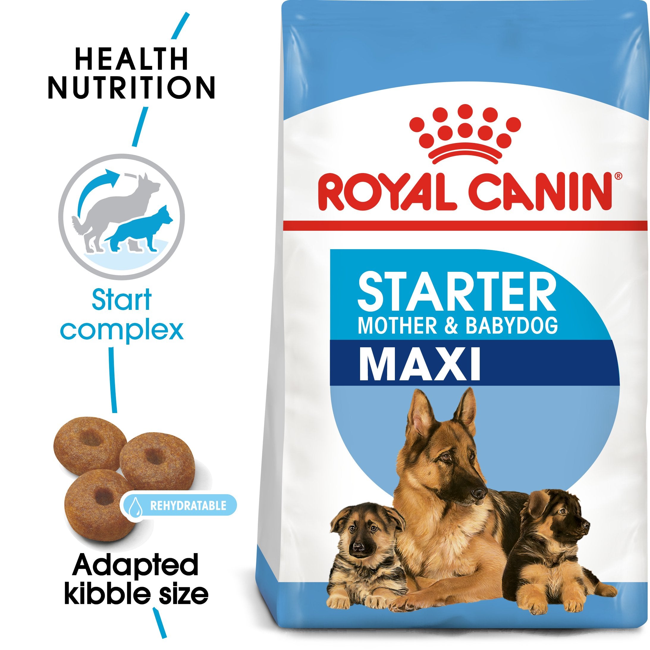 Royal Canin Maxi Starter Mother and Babydog (15 KG) - Dry food for large puppies - Adult weight between 26 and 44 KG. Mother during gestation and lactation - Weaning puppies up...
