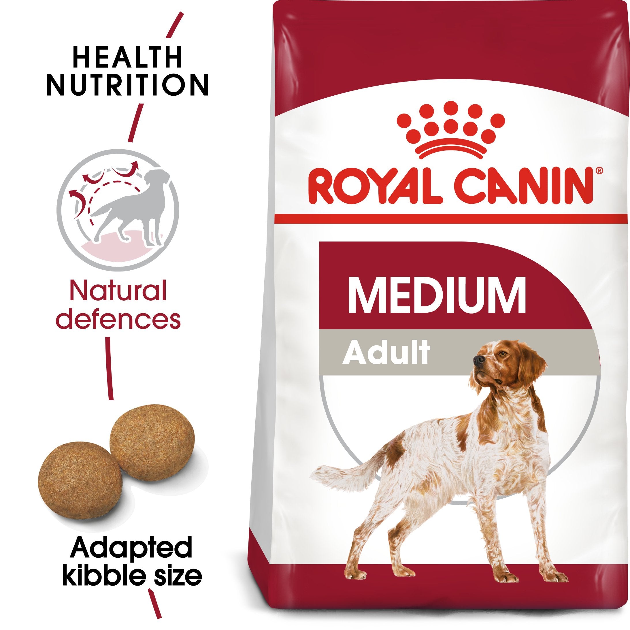 Royal Canin Medium Adult (15KG) - Dry food for medium dogs from 11 to 25 KG. From 12 months to 7 years