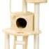 Scratching Tree with Playhouse Large - Beige