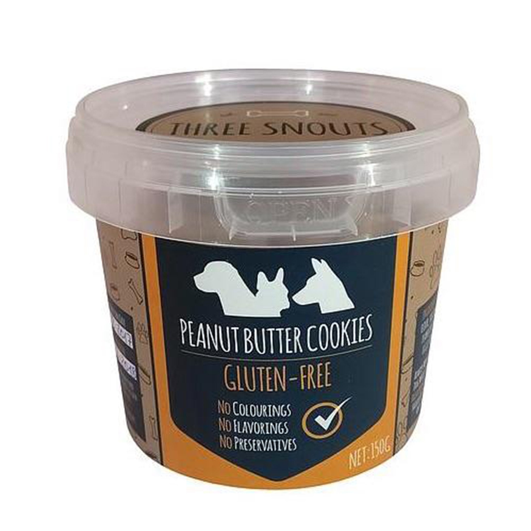 Three Snouts Peanut Butter Cookies 150g