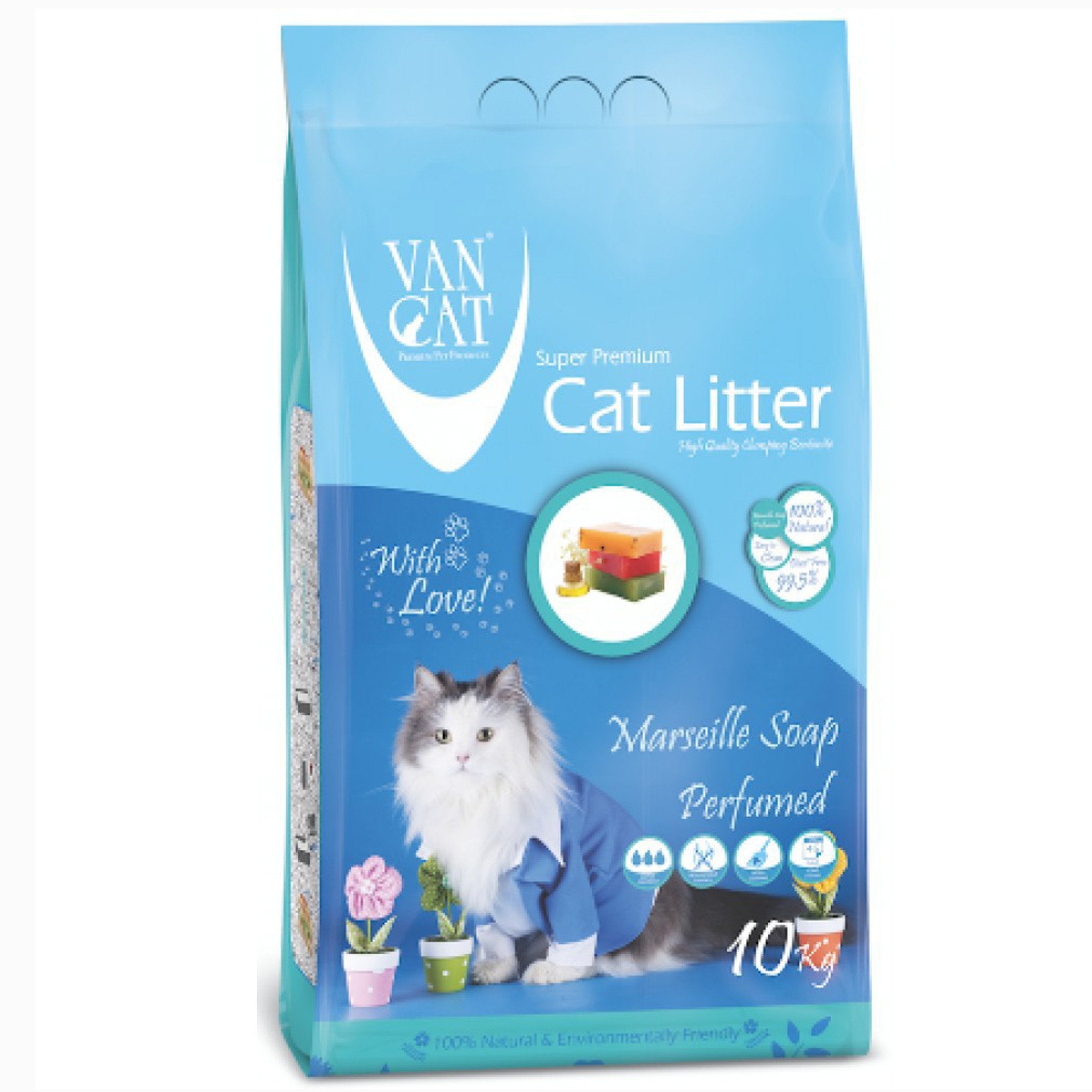 VanCat Cat Litter - Marseille Soap Scented 10kg