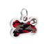WAUDOG Smart ID metal pet tag with QR-passport, "Grey camo" 0640-0215