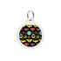 WAUDOG Smart ID metal pet tag with QR-passport, "Superheros logomania" - 0625-1014