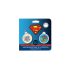 WAUDOG Smart ID metal pet tag with QR-passport, "Superman flight" - 0625-1017