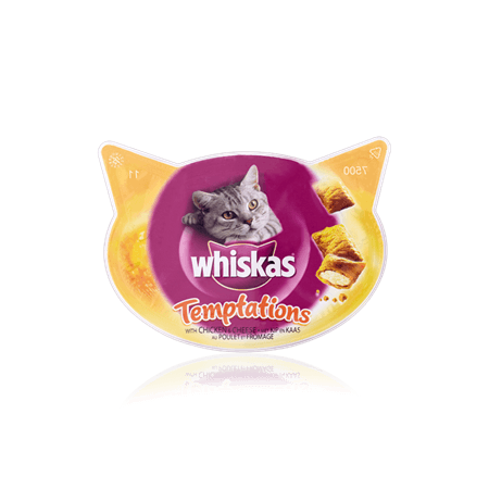 WHISKAS® Temptations Cat Treats with Chicken & Cheese 60g